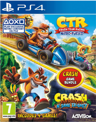  Crash Team Racing + Crash Bandicoot N.Sane Trilogy Bundle PS4 
